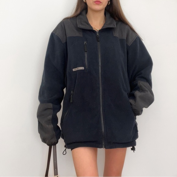Mossimo reversible black/ blue fleece jacket, size XL 💙 - Picture 4 of 12